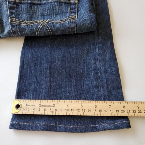 Lucky Brand Jeans Womens 6/28 Lola Boot Cut Blue Dark Wash Denim Casual Preppy - Picture 7 of 16